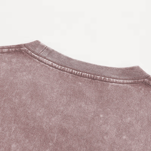 T-shirt délavé personnalisé avec marque, construction des coutures latérales, structure de vente au détail haut de gamme, prix de gros Sialkot - Product Image 3