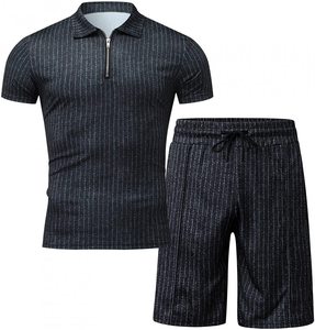 Conjunto Corto Unisex EDOOR WEARS, Tela de Rizo, Camiseta y Pantalones Cortos de Algodón Ecológico, Ropa Casual de Calle para Verano - Product Image 1