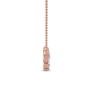 Round 0.51 CTW Lab Grown Diamond <b>Set</b> in 9K White Gold Dainty Pendant for <b>Women</b> Fine <b>Jewelry</b> Special Occasion Present - Product Image 4