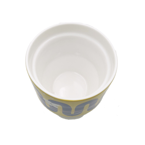 แก้วกาแฟเซรามิคลายคลื่นย้อนยุคพิมพ์ลายดอกไม้แบบขายส่งตามสั่ง - Product Image 4