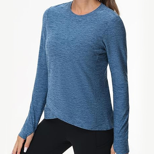 Chemises de compression pour femmes à manches longues respirantes pour la course à pied, la remise en forme, le golf, le pickleball, vêtements de sport actifs pour femmes - Product Image 3