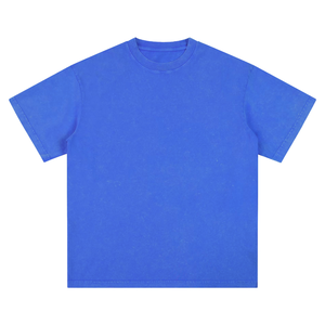 T-shirt Oversize 100% Coton Lourd, Tissu Lavé, 210 GSM, Col Rond, Manches Courtes, Vierge, OEM - Product Image 3
