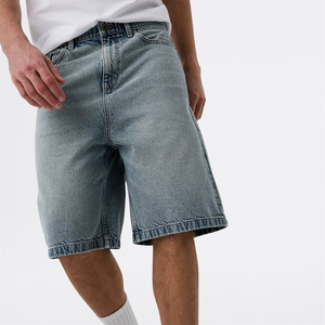 Short en jean confortable et jeune pour homme, séchage rapide, 240 GSM, idéal pour l'entraînement et la course, collection été – Nouvelle promotion ! - Product Image 3