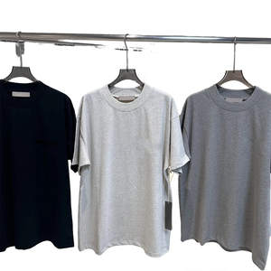 T-shirt à manches courtes col rond pour homme, design personnalisé, couleur unie, style décontracté, impression vierge, personnalisation complète OEM ODM - Product Image 5