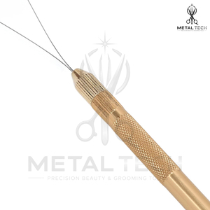 Salon Grade Stainless Steel Hair Extension Loop Threader Pulling Hook <b>Needle</b> Tool For Micro Link Rings <b>Beads</b> Extensions - Product Image 2