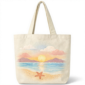 Sac fourre-tout en toile écologique grand format avec logo personnalisé, design personnalisé pour la lessive et la plage, sac à bandoulière pour femme - Product Image 1