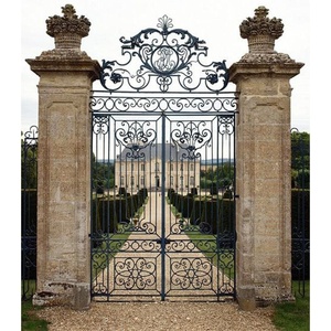Premium Wrought Iron Double Entrance Gate – European Style, Decorative Exterior Design, Rust-Resistant, Easy to Assemble - Product Image 2