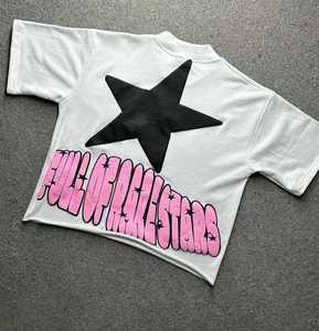 เสื้อยืดแฟชั่นผู้ชายคุณภาพสูง พิมพ์โลโก้ตามสั่ง แห้งเร็ว พิมพ์ลายพัฟฟ์ เสื้อยืดผู้ชาย - Product Image 2