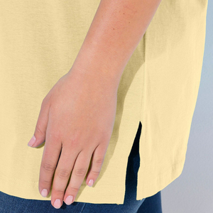เสื้อยืดผู้หญิงคุณภาพสูงสั่งทำขายส่ง ผ้าฝ้าย 100% หนา สีพื้น ปักลายขนาดใหญ่พิเศษ สำหรับออกกำลังกาย - Product Image 4