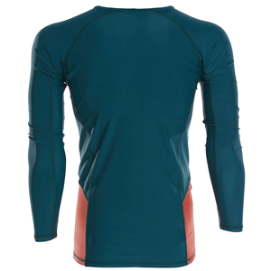 Unisex Full Sleeve Rash Guard <b>Black</b> Red Trim Quick Dry Eco-Friendly Breathable Spandex Polyester <b>Compression</b> <b>Shirt</b> 180g - Product Image 5