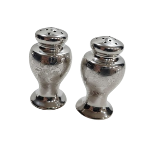 Wholesale Stainless Steel Salt And Pepper Shaker Silver Chrome Finish Metal <b>Jar</b> For Home Kitchen Restaurant Hotel Use - Product Image 5