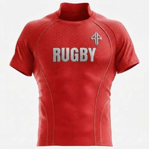 Nuevo Uniforme de Rugby Transpirable para Hombre, con Malla, Impresión por Transferencia de Calor, Color Sólido, 100% Poliéster, Premium, Alta Calidad, para Toda Temporada - Product Image 6
