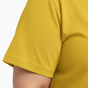 T-shirts basiques personnalisés grandes tailles pour femmes, col en V, en coton uni, coupe ajustée, vierges pour impression sérigraphique et DTF - Product Image 5