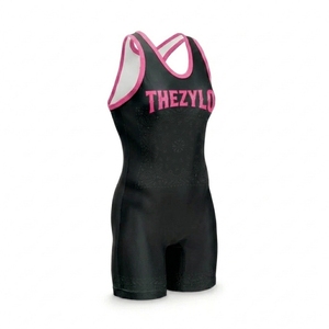Combinaison de lutte pour femmes, uniforme de musculation personnalisé, combinaison athlétique extensible à séchage rapide, vêtements de sport de compétition OEM - Product Image 5