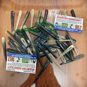 Agujas de costura de cuerno de buey para tejer a mano, estilo sencillo, para coser y tejer lana. - Product Image 1