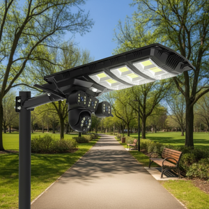 人工智能运动跟踪太阳能摄像头无线云台 4G SIM 卡户外防水适用于太阳能 LED 泛光灯 - Product Image 1