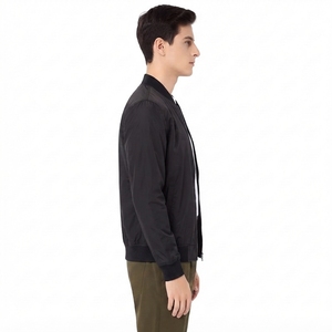 Nouvelle Veste Teddy en Cuir PU Tissé Imperméable et Respirant de Haute Qualité pour Hommes, Modèle 2026, Vente en Gros Directe Usine, ODM, Logo Personnalisé - Product Image 2