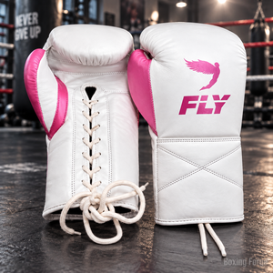 Guantes de Boxeo de Cuero Blancos Económicos con Cordones, Protección Completa para los Dedos, Equipo de Entrenamiento para Adultos Unisex - Product Image 5