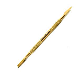 Pousse-cuticules et coupe-ongles en acier inoxydable argenté pour manucure, outil de suppression du vernis à ongles, pousse-cuticules rond en acier inoxydable - Product Image 1