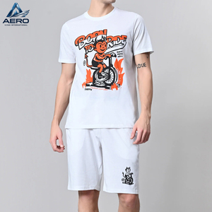 Custom Design <b>T</b>-<b>Shirts</b> And Short Set Best Quality Men Printed Custom Summer Cotton Outer Wear <b>Shirt</b> And Short Sets - Product Image 1