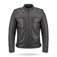 Dumela Nouvelle veste bomber décontractée pour homme en cuir de vachette gaufré à bouton unique, service OEM, noire, séchage rapide et respirante