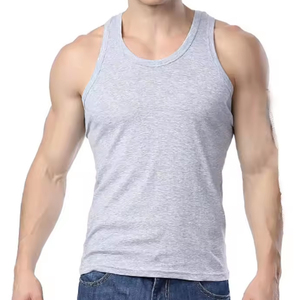 Débardeurs de sport surdimensionnés pour hommes en Spandex/Coton, séchage rapide, respirants, vêtements décontractés, vente en gros, approvisionnement en vrac, direct usine - Product Image 2