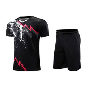 ชุดยูนิฟอร์มเทนนิสขายส่ง เสื้อและกางเกงขาสั้น วัสดุนุ่มสบาย สำหรับผู้ชายมืออาชีพ - Product Image 2