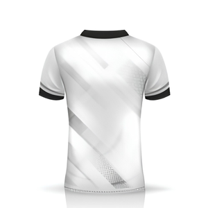 Camiseta de Fútbol de Visitante, Segundo Uniforme Alternativo, Manga Corta, Cuello en V para Botones, 100% Poliéster, Transpirable y que Absorbe la Humedad - Product Image 2