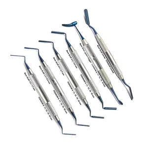 Juego de Instrumentos Quirúrgicos Manuales para Implantes Dentales: Porta-Granos, Empacadores y Tapones de Acero Inoxidable con Recubrimiento de Titanio para Levantamiento de Seno - Product Image 1