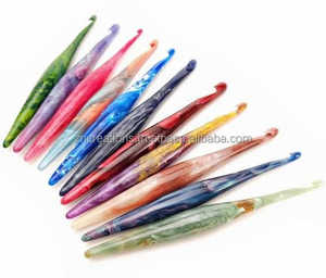 Top Vente Premium Poignée Ergonomique Crochet Crochet fabriqué à la main 2.5mm Résine À Tricoter Crochet Aiguilles Meilleur Cadeau De l'Inde femmes - Product Image 3
