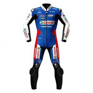 ชุดแข่งรถมอเตอร์ไซค์ Johann Zarco MotoCP รุ่น Zonda 1 ชิ้น ทำจากหนังวัว/หนังจิงโจ้ สำหรับขี่มอเตอร์ไซค์/แข่งรถ/จั๊มสูทขี่มอเตอร์ไซค์/ชุดหนังมาตรฐาน CE ระดับ 2 - Product Image 1