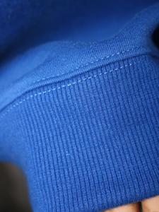 Sudadera RAMS con cuello simulado, 450 GSM, nombre personalizado, bordado aplicado, corte holgado, 100% algodón, felpa francesa. - Product Image 5