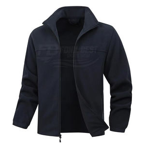 Veste en polaire pour homme à col montant, fermeture éclair, imperméable, coupe-vent, respirante, décontractée, service OEM, vente en gros, impression de logo personnalisée - Product Image 1