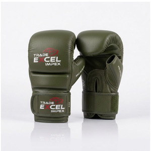 Gants de boxe d'entraînement toutes saisons Trade Excel Impex Pro Series en cuir de vachette marron 10oz, confortables, écologiques et durables - Product Image 4