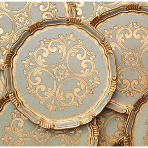 Bandeja Redonda Decorativa de Metal de Cobre Marroquí Vintage Hecha a Mano, Plato de Servir en Tono Latón, Adorno para el Hogar, Artículo de Regalo, Precio de Fábrica - Product Image 4