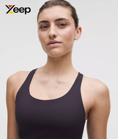 XEEP Soutien-gorge de sport pour femme de haute qualité XC-SB-192, uni, simple, respirant, bretelles réglables, coussinets amovibles, maintien élevé, séchage rapide