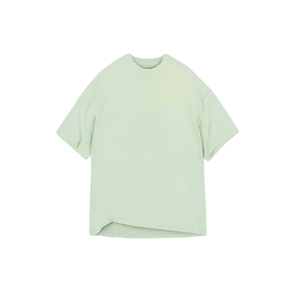 T-shirt Homme Oversize Noir Personnalisable avec LOGO, Manches Courtes, 100% Coton, Col Rond, Couleur Unie, Jersey Tricoté Respirant - Product Image 3