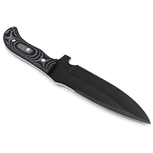 Cuchillo de Caza Hecho a Mano de Acero Inoxidable, Cuchillo de Hoja Fija Afilada para Camping, Supervivencia al Aire Libre y Bushcraft, con Funda de Cuero Resistente - Product Image 3