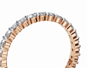 แหวนเรกัลชาร์มเอเทอร์นิตี้ประดับเพชรทรงบริลเลียนต์ 1400 กะรัต จัดเรียงบนเพชร 28 เม็ดเพื่อความสง่างามสูงสุด - Product Image 3