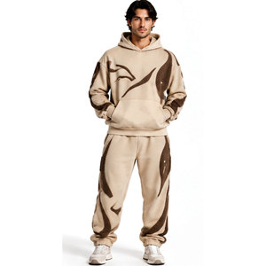 Conjunto Deportivo Elegante con Bordado Chenille, Trajes Deportivos Personalizados, Ropa Casual con Bordado Chenille - Product Image 1
