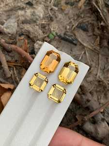 พลอยซิทรินธรรมชาติทรงแปดเหลี่ยมสีเหลือง คริสตัลหลวมๆ รับรองโดย IGI เหมาะสำหรับทำเครื่องประดับ แหวน จี้ สร้อยคอ - Product Image 4