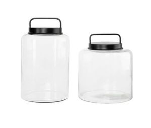 Clear Glass Jar With Metal Lid For Preserving Spices Coffee <b>Beans</b> Tea Leaves Dry Fruits Cereals And <b>Baking</b> Supplies - Product Image 2