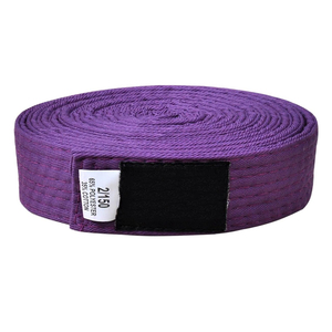 High Quality BJJ GI Martial Arts Belts 100% Cotton/<b>Polyester</b> Breathable Eco-friendly Customizable High Waist Martial Belts OEM - Product Image 4