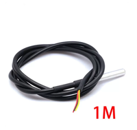 Probe/Sensor Suhu DS18b20 Tahan Air Berlapis Baja Tahan Karat