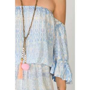 ชุดรอมเปอร์ลายมัดย้อมสีสันสดใส สไตล์โบฮีเมียนสุดชิค ผสมผสานความสบายกับความสง่างามไร้กังวล ผลิตจากผ้าที่เบาและระบายอากาศได้ดี - Product Image 5