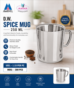 แก้วมัคเครื่องเทศติดผนังสองชั้น,แก้วสเตนเลสสตีลไม่แตกหักทนทาน - Product Image 1