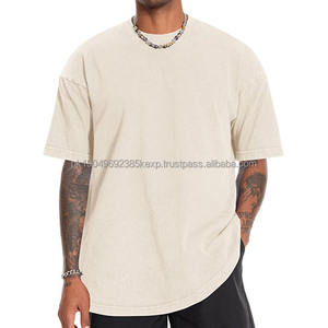 Camiseta con Lavado Ácido de Suministro Directo de Fábrica con MOQ Bajo, el Mejor Diseño, Nuevo Color Diferente, Camiseta con Lavado Ácido con Logotipo Personalizado de Moda Urbana - Product Image 1