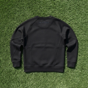 Sudadera Negra de Cuello Redondo para Hombre, Manga Raglán, Estilo Casual Minimalista, Sudadera de Manga Larga - Product Image 6