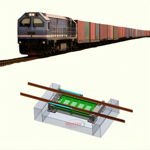 Sistema de Báscula para Trenes de Alta Capacidad Personalizado con 10,000 T/H, Velocidad de Pesaje de 1-10 km/h y Protección de Sobrecarga del 150% - Product Image 1