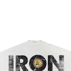 Top Celebrity Printed <b>Men's</b> Oversized Short Sleeve 100% Cotton Solid Formal T-Shirt <b>Turtleneck</b> Knitted Regular Fit - Product Image 4